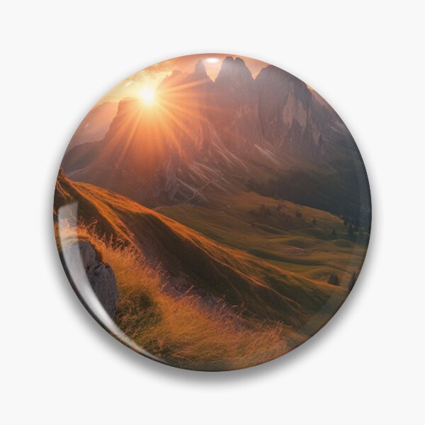 Item preview, Mountains Landscape Sunset, Nature Wall Art designed and sold by NicolasGlowArt.