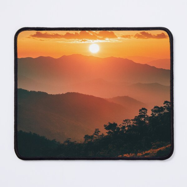 Item preview, Sunset Mountains View, Nature Wall Art designed and sold by NicolasGlowArt.