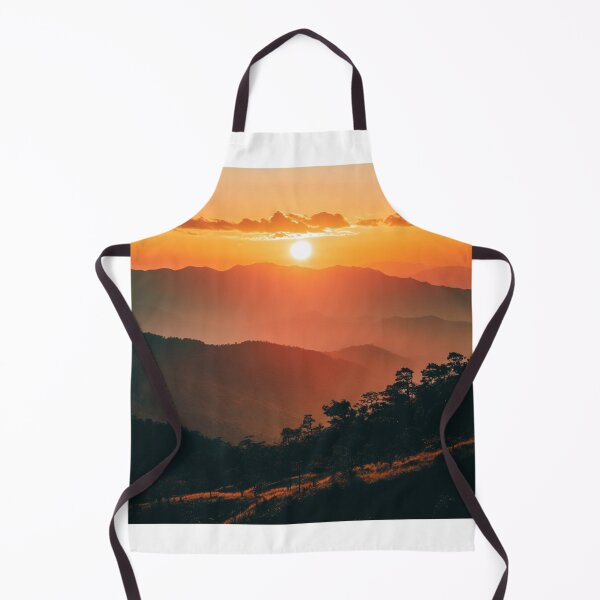 Item preview, Sunset Mountains View, Nature Wall Art designed and sold by NicolasGlowArt.