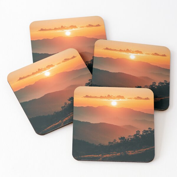 Item preview, Sunset Mountains View, Nature Wall Art designed and sold by NicolasGlowArt.