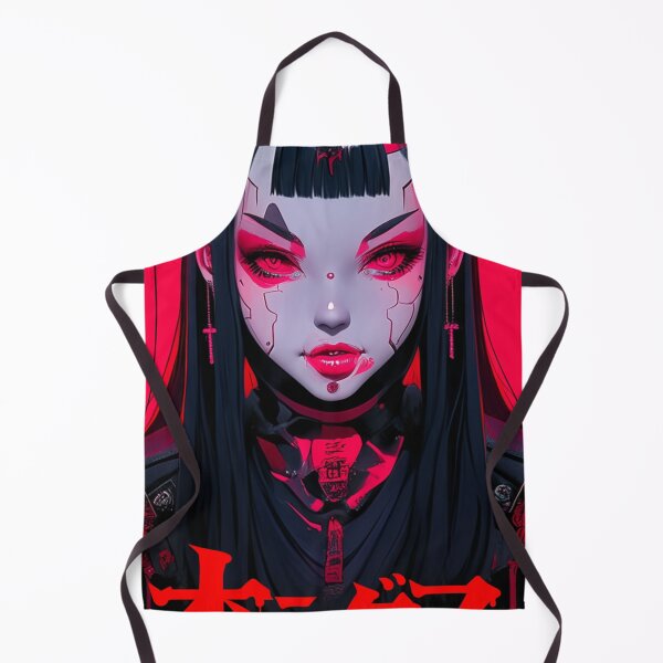 Item preview, Goth Geisha Girl Cyberpunk Cybergoth Darkwave Darksynth Vampire designed and sold by Nightarcade.