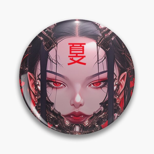 Item preview, Goth Geisha Girl Cybergoth Darkwave Darksynth Vampire Cyberpunk  designed and sold by Nightarcade.