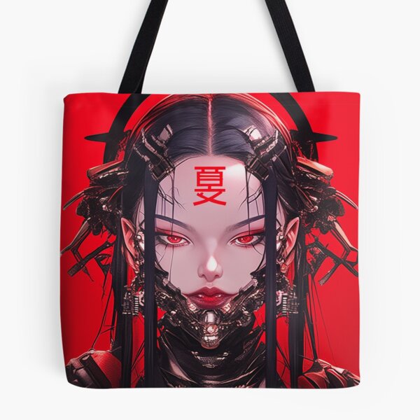 Item preview, Goth Geisha Girl Cybergoth Darkwave Darksynth Vampire Cyberpunk  designed and sold by Nightarcade.