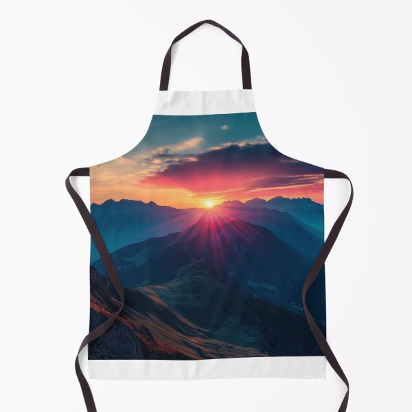 Item preview, Sunrise Mountains View, Nature Wall Art designed and sold by NicolasGlowArt.