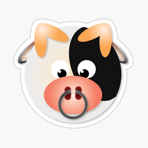 Item preview, Cute Ox Chinese Zodiac Animal Face - Lunar Year Bull designed and sold by CircleSquareDesign.