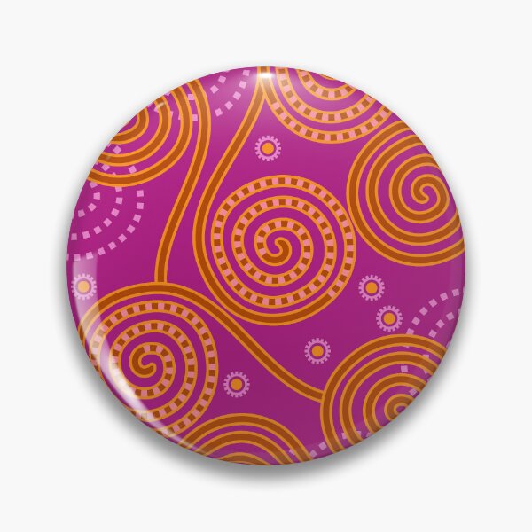 Item preview, Abstract Whirlwinds, Red on purple background designed and sold by Alex  Blud.