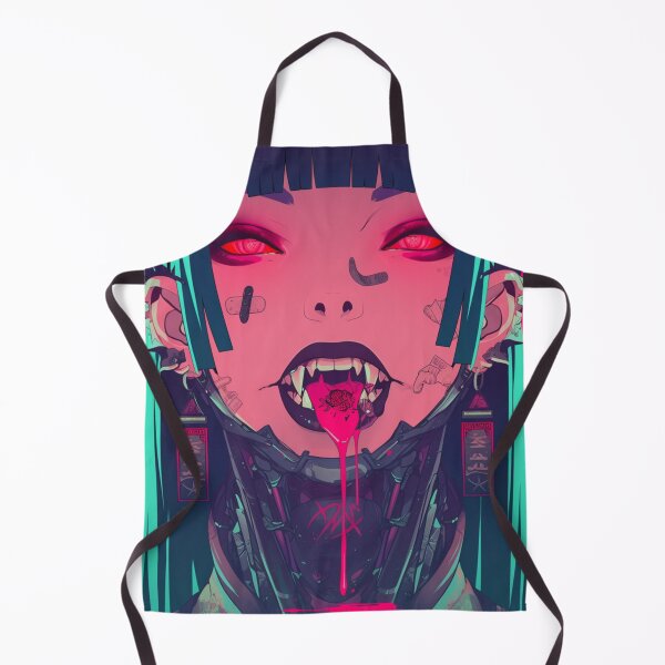 Item preview, Cybergoth Techwear Geisha Vampire Girl Cyberpunk 90s Anime designed and sold by Nightarcade.