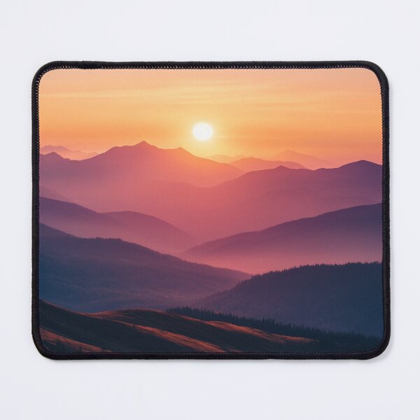Item preview, Mountains Landscape Sunset, Mountains Wall Art designed and sold by NicolasGlowArt.