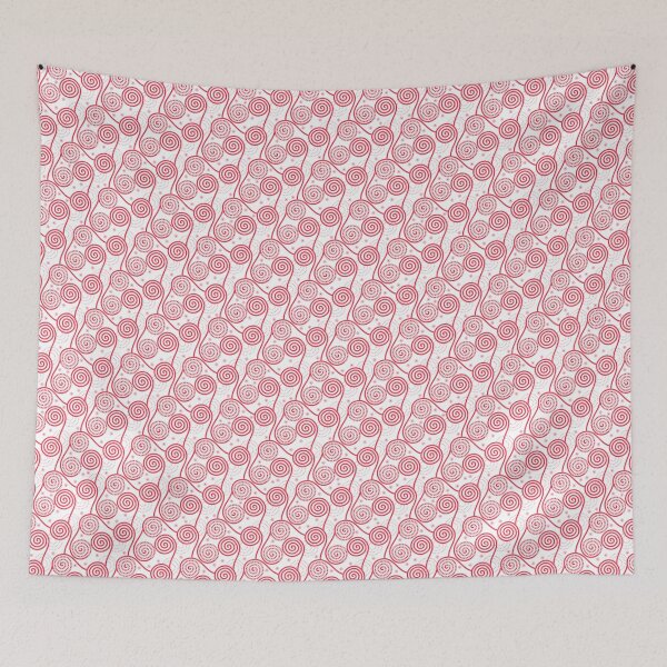 Item preview, Abstract Whirlwinds, Red on white background designed and sold by Alex  Blud.