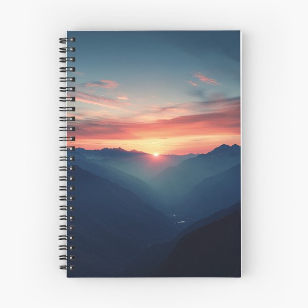 Item preview, Mountains Sunset Landscape, Mountains Wall Art designed and sold by NicolasGlowArt.