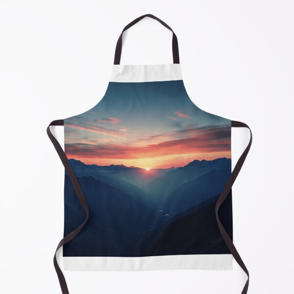 Item preview, Mountains Sunset Landscape, Mountains Wall Art designed and sold by NicolasGlowArt.