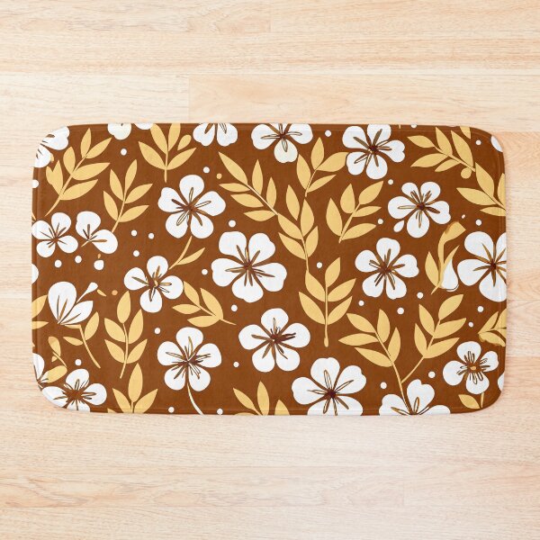 Item preview, Beautiful Floral Pattern Yellow White Vibrant Tropical Nature Design Art Background designed and sold by Rostislav Bouda.