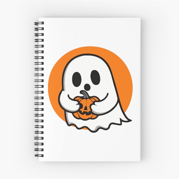 Item preview, Adorable Halloween Ghost with Pumpkin | Spooky Cute  designed and sold by ArtCornerStudio.