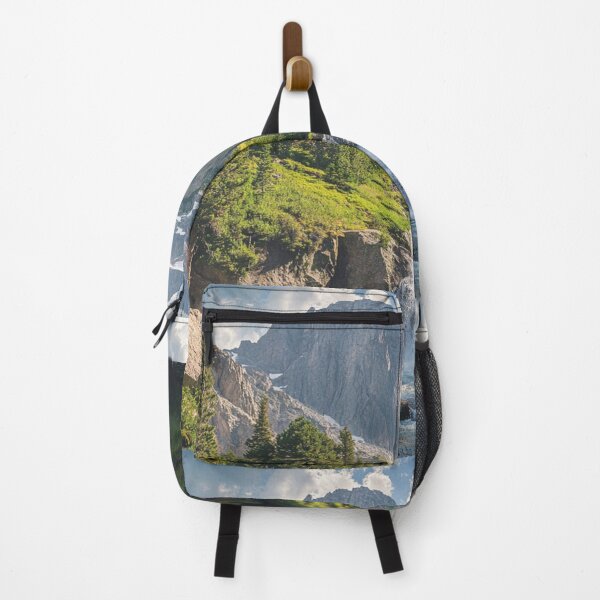 Item preview, Waterfall View and Mountains, Nature Wall Art designed and sold by NicolasGlowArt.