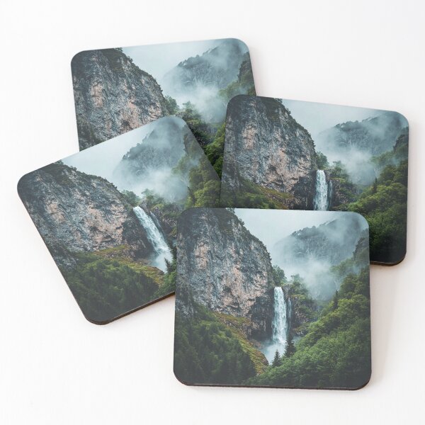 Item preview, Waterfall Landscape, Nature Wall Art designed and sold by NicolasGlowArt.