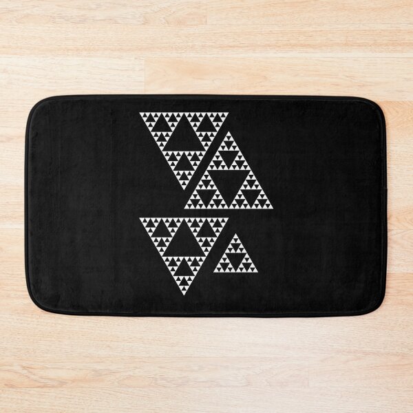 Item preview, Four White Sierpinski Triangles Fractal Geometry Math Shapes Mania designed and sold by Shapes-Mania.