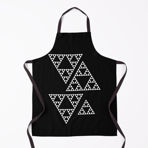 Item preview, Four White Sierpinski Triangles Fractal Geometry Math Shapes Mania designed and sold by Shapes-Mania.