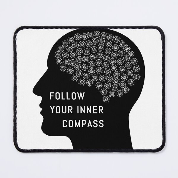 Item preview, Brain Compass - Follow your inner compass designed and sold by TravelAddicts.