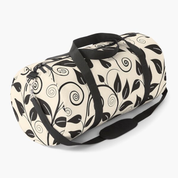 Item preview, Elegant Black Organic Leaf Pattern Floral Design Home Decor designed and sold by Rostislav Bouda.
