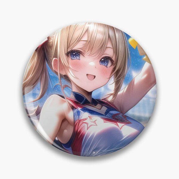 Item preview, Copy of Cheerleader anime girl in stadium portrait art designed and sold by TheArtistOf2022.