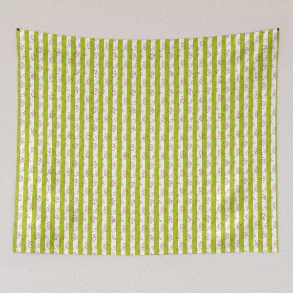 Item preview, Seamless flowers and stripes designed and sold by Gaillycools.