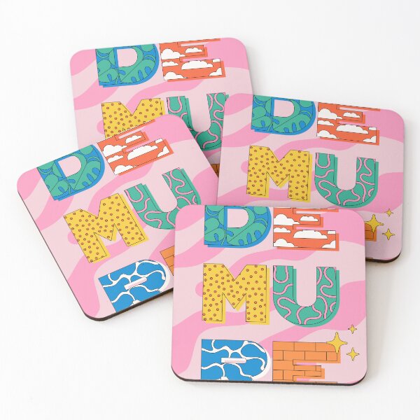 Item preview, Demure Colorful Digital Joyful Art Typography Design designed and sold by Gabor Estefan.