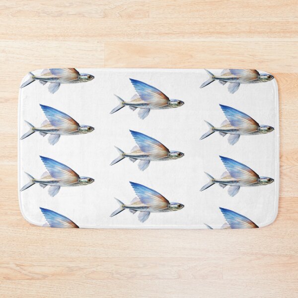 Item preview,  Flyingfish  has elongated pectoral fins spread wide like wings, glistening  designed and sold by wonderisland.