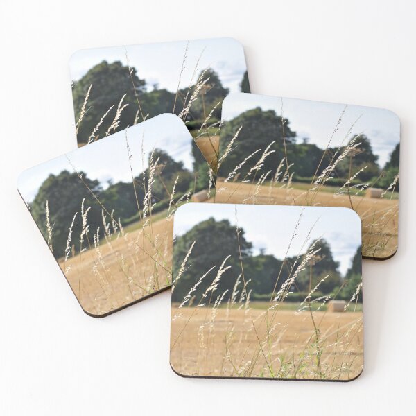 Item preview, Harvestested field and grasses catching sunlight designed and sold by CatherineMoore4.