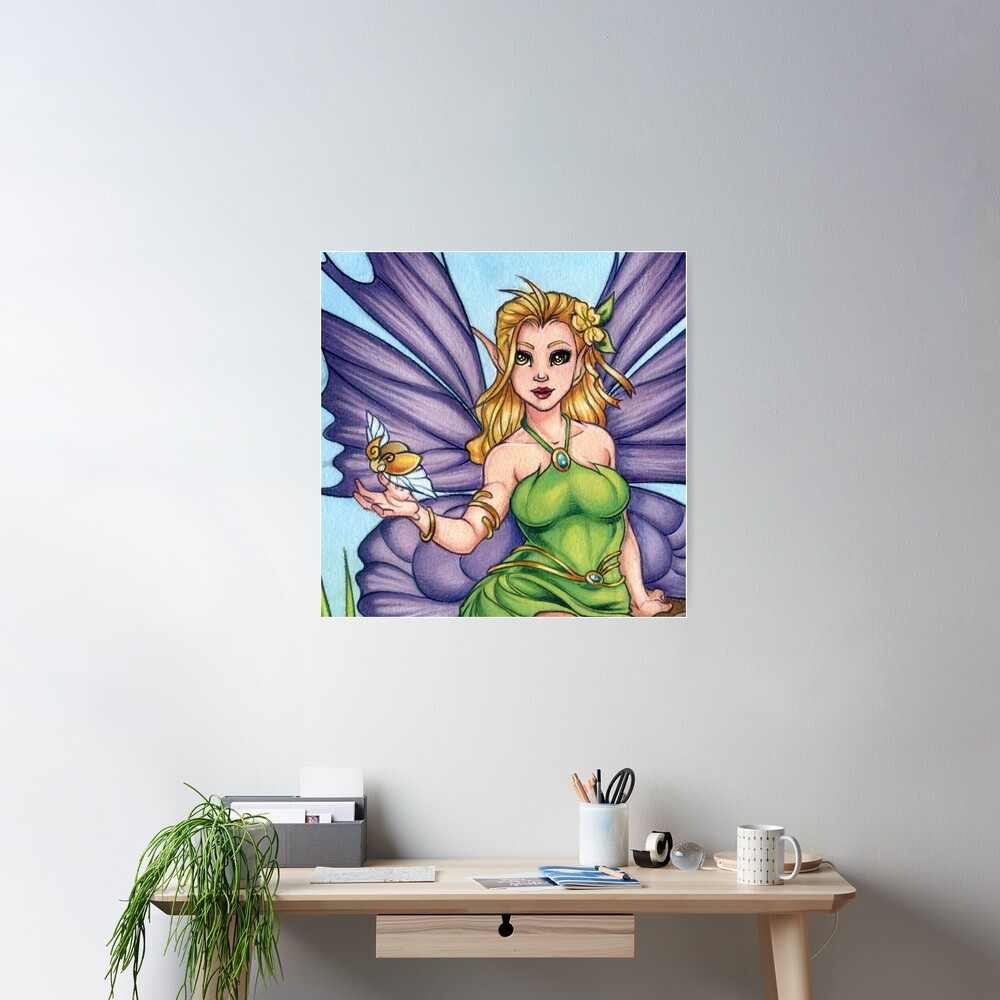 Woodland Fairy Friend Poster