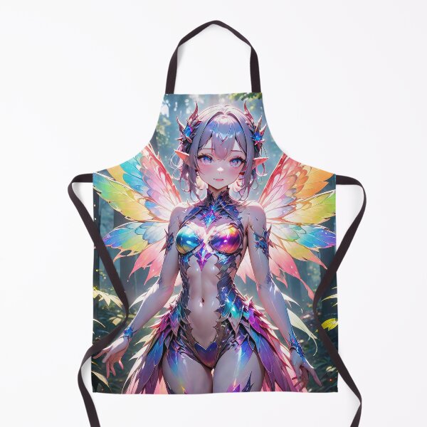 Item preview, Anime elven girl fairy neon portrait art designed and sold by TheArtistOf2022.