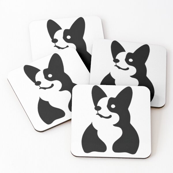 Item preview, Corgi blanco y negro designed and sold by 3AP-Design.