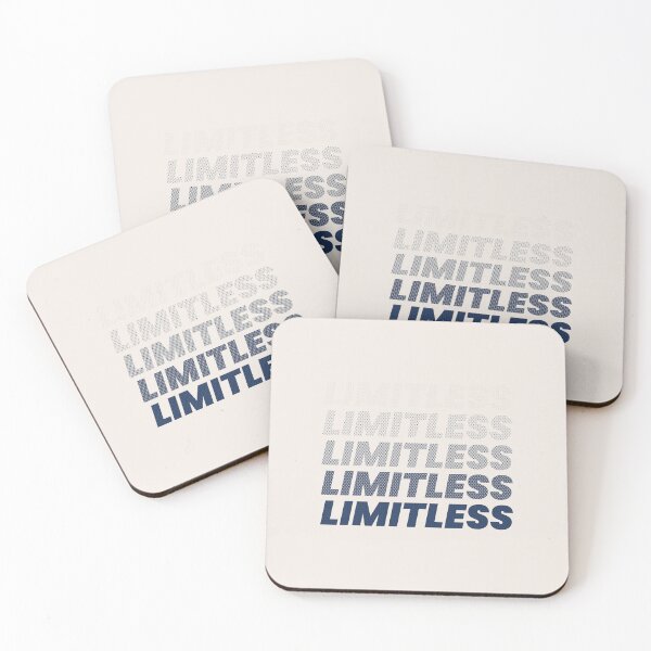 Item preview, Fading bold typography 'Limitless' inspiring design designed and sold by trepiu.