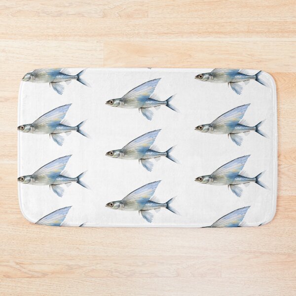 Item preview, Flyingfish  has elongated pectoral fins spread wide like wings, glistening  designed and sold by wonderisland.