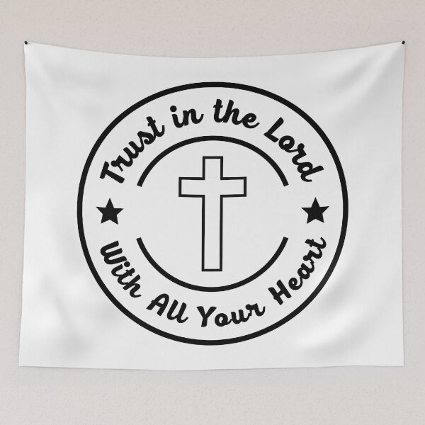 Item preview, Trust in the Lord with All Your Heart T-shirt and sticker designed and sold by Billium Halder.