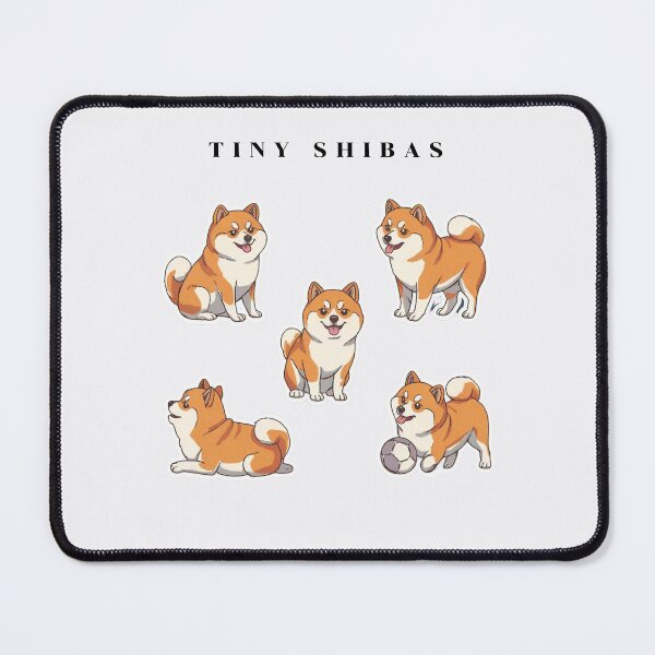Item preview, Tiny Shibas designed and sold by Playful Strokes pom@pom.