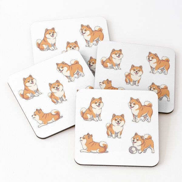 Item preview, Tiny Shibas designed and sold by Playful Strokes pom@pom.