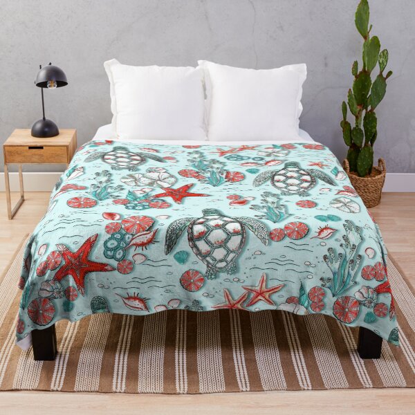 Item preview, Sea Turtles, Light blue version designed and sold by Alex Blud.