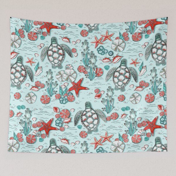 Item preview, Sea Turtles, Light blue version designed and sold by Alex  Blud.