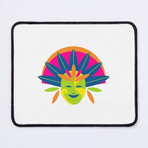 Item preview, Flat minimal sinulog festival mask designed and sold by CapriCreatives.