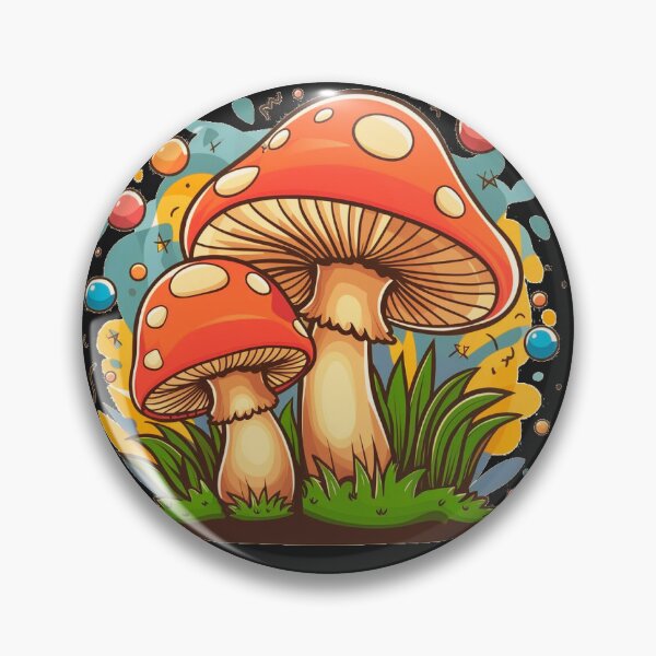 Item preview, Happy forest mushrooms designed and sold by AnimalsDH305.