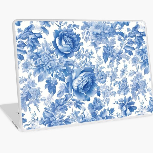 Item preview,  French Country Blue Floral Toile  designed and sold by Tamas Das.