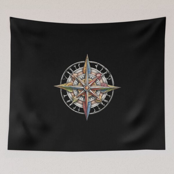 Item preview, Abstract art reminiscent of a Gothic compass rose designed and sold by Pflugart.