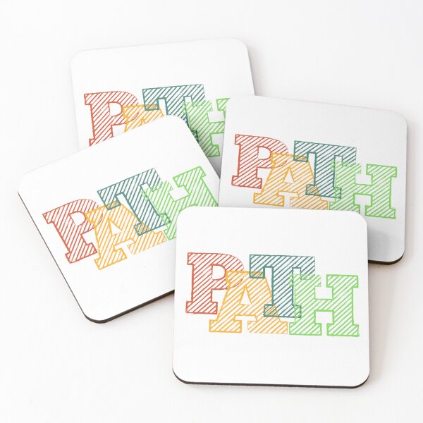 Item preview, Colorful Striped PATH Typography Design designed and sold by spywareline.