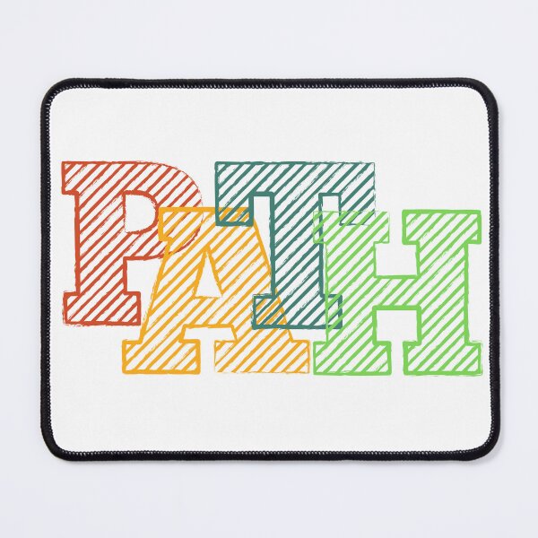Item preview, Colorful Striped PATH Typography Design designed and sold by spywareline.