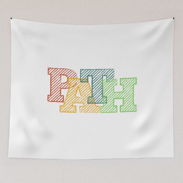 Item preview, Colorful Striped PATH Typography Design designed and sold by spywareline.
