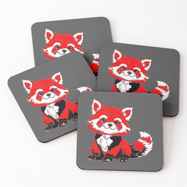 Item preview, Charming Red anime kawaii Panda in Vibrant Colors Redpanda designed and sold by 4rpixs.