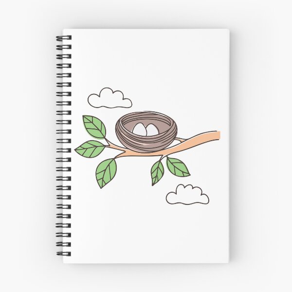 Item preview, Leaf nest with eggs on high branch designed and sold by rasagamastore.