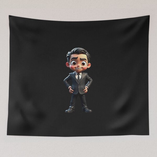 Item preview, Confident 3D Kid in a Sharp Suit Ready to Conquer! designed and sold by eliteandhonor.