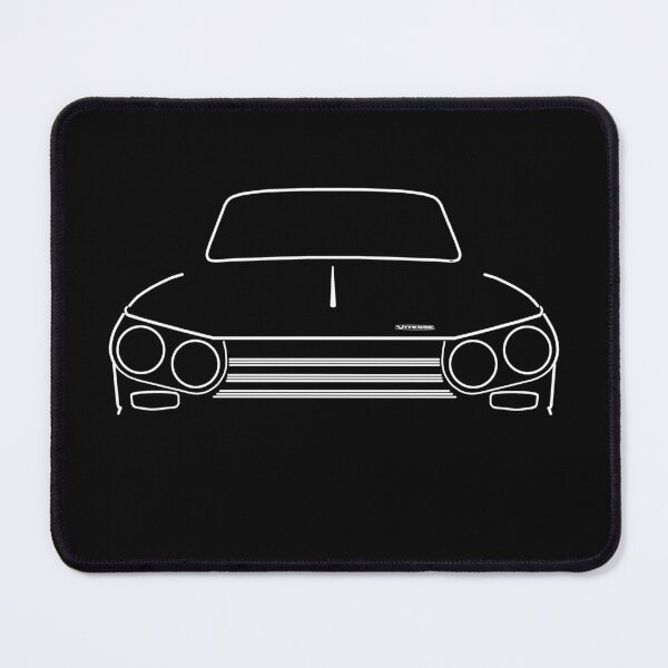 Item preview, Triumph Vitesse MkII 1960s classic car outline white designed and sold by soitwouldseem.
