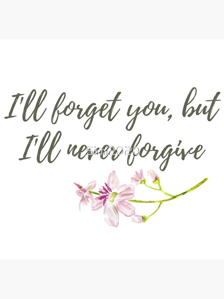 Ill Never You I Can't Believe You're Leaving I'll Never